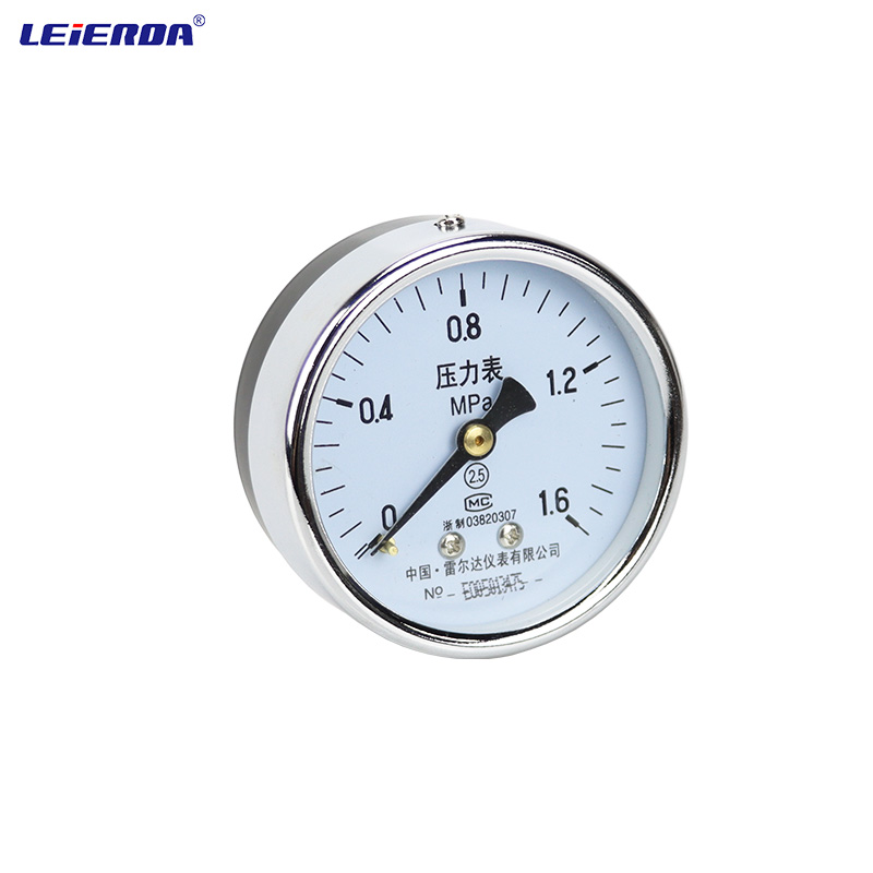 雷尔达 Y60Z轴向压力表Y100Z储气罐0-1.6MPa 空压机 气.压油压水