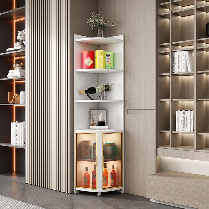 转角柜墙角柜三角柜拐角边角置物架角落收纳储物客厅卧室90度白色