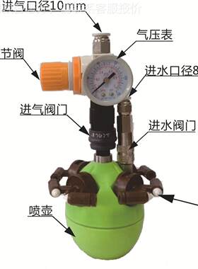 工业加湿器汽水合混二流体干织KJI雾加湿器工厂房纺电子车间湿加