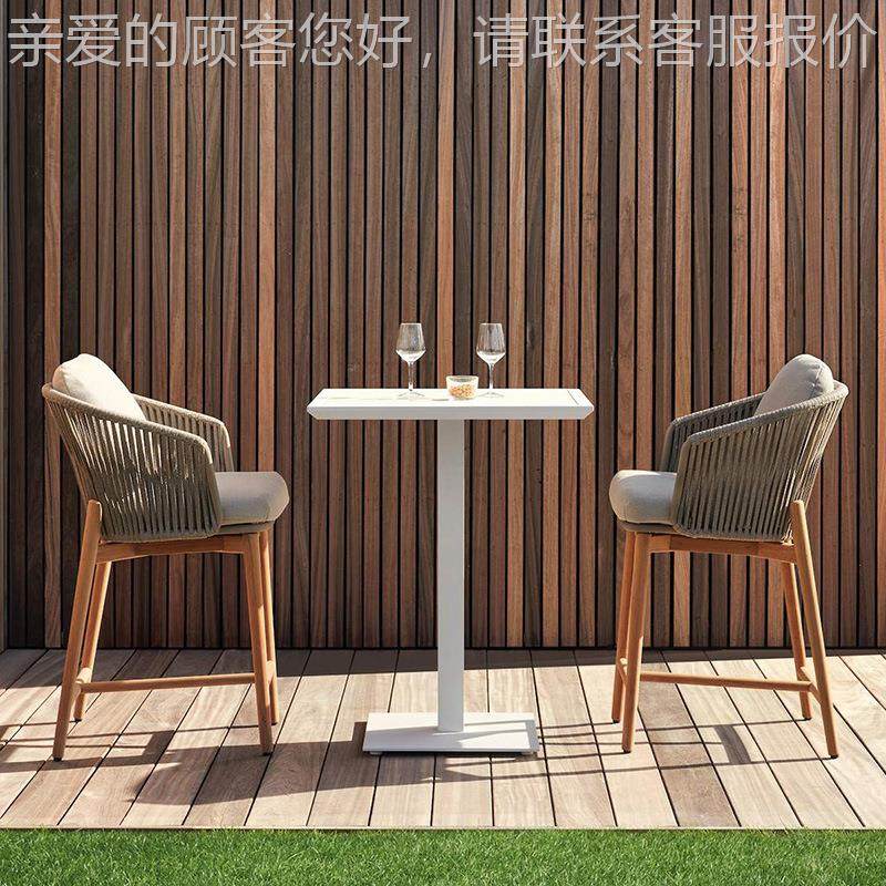 户外柚木高吧椅吧椅酒吧高桌花WODENG-1园庭院院子桌厂椅高吧桌组,商业/办公家具,商用藤编家具,淘宝优惠券,粉丝福利购,淘宝优惠卷