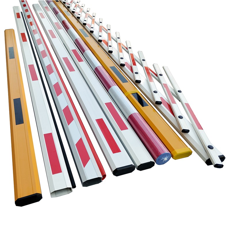 道闸栏杆停车场小区道闸杆w直杆门卫拦车杆铝合金八角红白升降杆