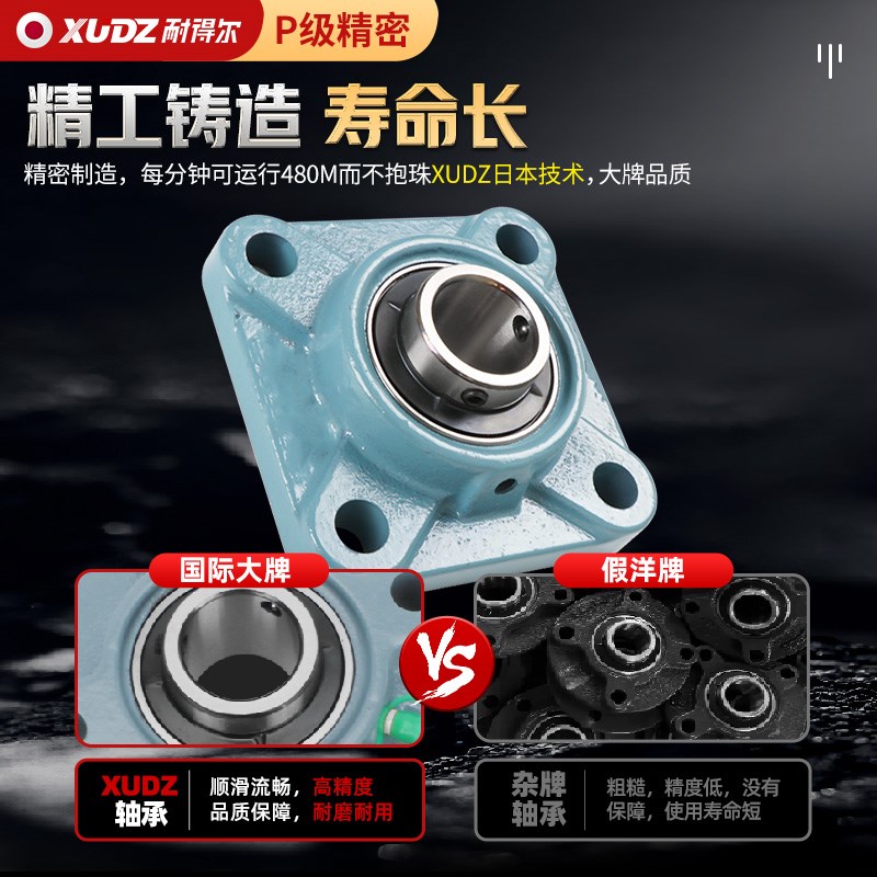 进口外球面c轴承方形带座UCF203 204 205 UCF206 207 208 209 210