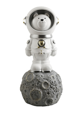 轻奢风创意太空宇航员潮玩熊落地摆件现代家居客T厅大型装饰品摆