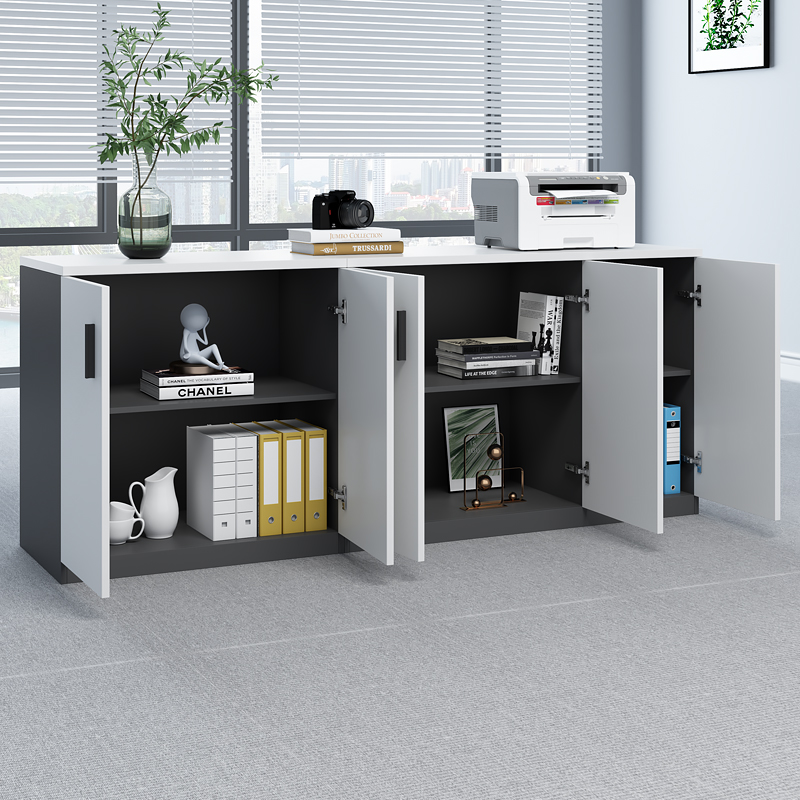 办公茶水柜隔断柜会议室r柜子打印机底座柜办公桌侧柜复印机工作