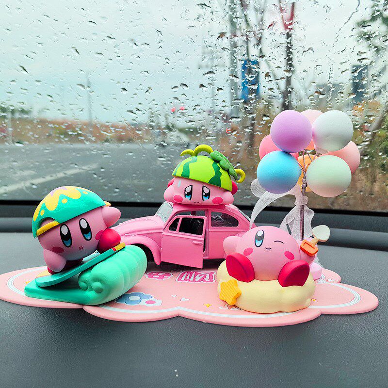 星之卡比车载摆件卡通可爱汽车中控台创意车内装饰车内饰品摆件