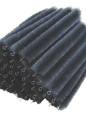 信友过滤材料锦鲤鱼池鱼塘景观池过滤黑色毛刷304不锈钢芯一箱50