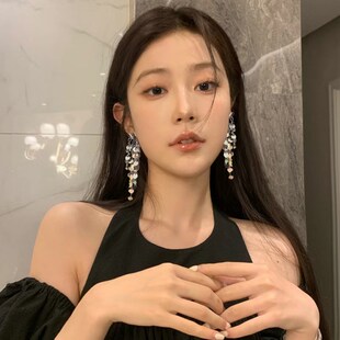 银色金属亮片耳夹无耳洞女新款夸张个性时尚耳坠小众独特创意耳饰