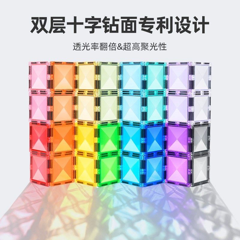 潘多象正方形磁力片方块散片补充装强磁积木拼图儿童益智玩具拼搭,玩具/童车/益智/积木/模型,普通塑料积木,淘宝优惠券,粉丝福利购,淘宝优惠卷