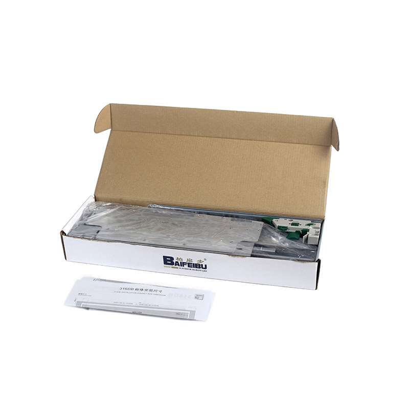 5ZV7 316DB按弹缓冲阻尼三节全拉隐藏托底轨抽屉滑轨百隆魔顺