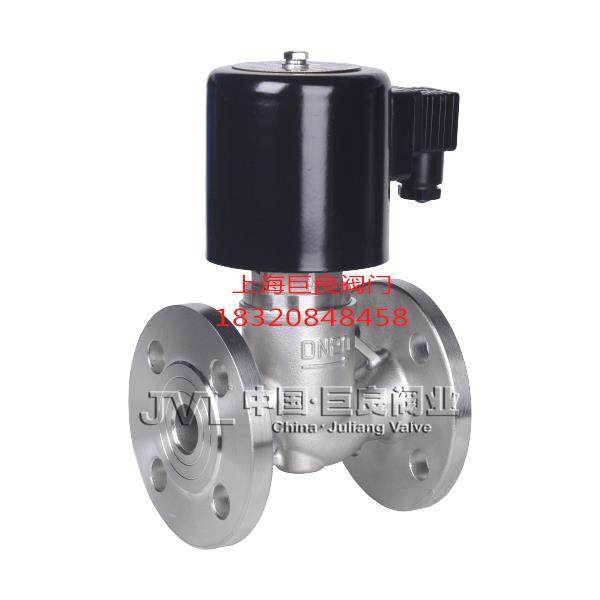 上海巨良电磁阀ZBSF-1-2-3-K 220°C,1.6MPA,DN25法兰不锈钢JLB