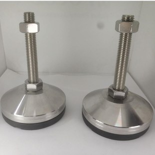 D80防滑防震带垫304不锈钢重型调节脚杯地脚支撑脚10m12m16m20m24