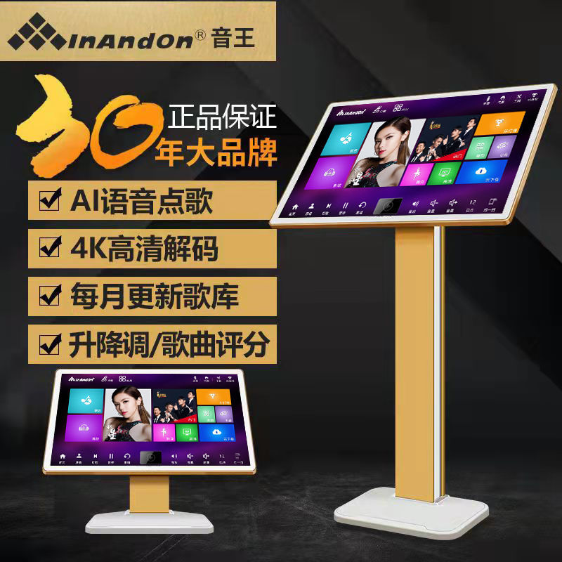 InAndOn音王点歌机KV-i5/V5分体机家庭KTV点唱机K歌卡拉OK一体机
