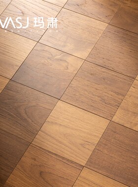 魔方/玛肃欧橡方形家用三层实木复合地板现代极简ENF级地暖地板