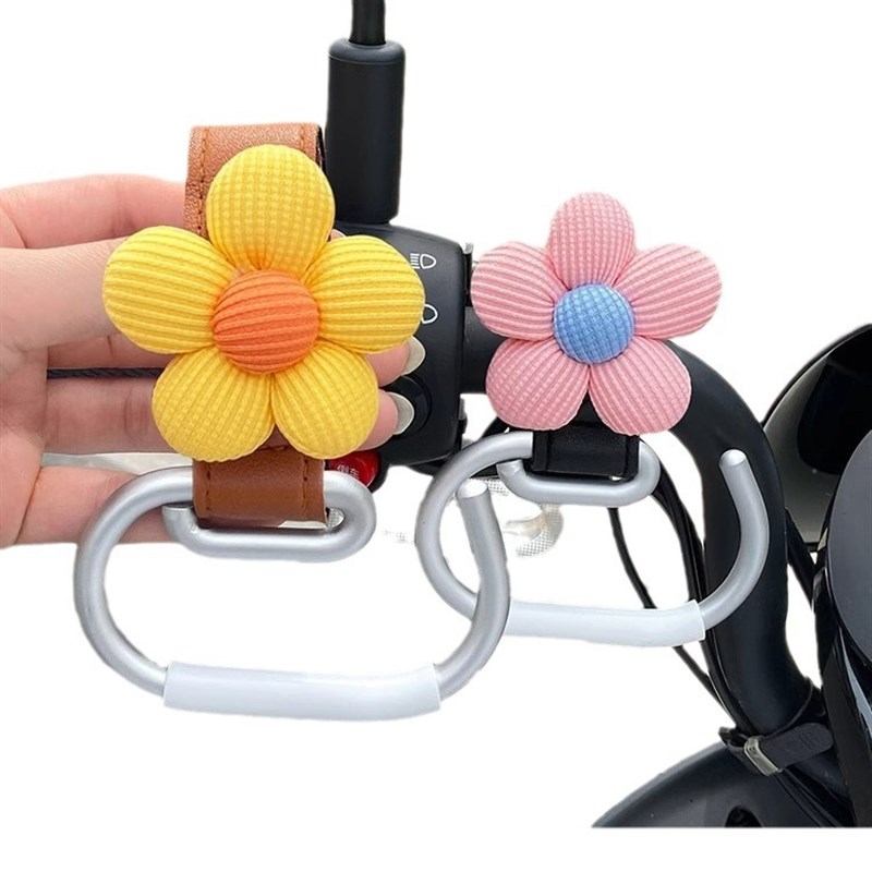 可爱电动车挂钩前k置通用电瓶车免打孔婴儿自行摩托车挂包重物配