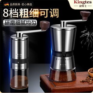 手磨咖啡机 咖啡豆研磨机手摇磨豆机家用小型磨粉器手动现磨便携式