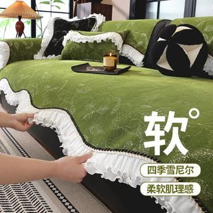 通用盖布贵妃巾全包2025坐垫轻奢新款 木皮沙发套罩沙发垫四季 防滑