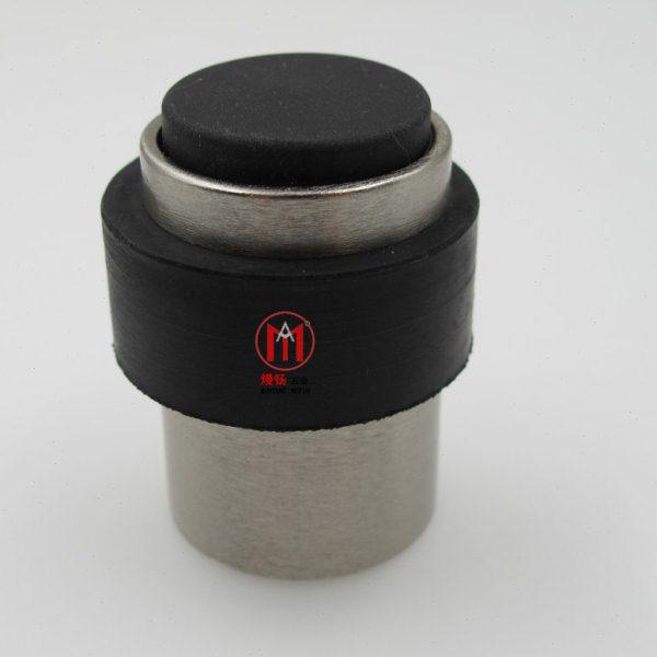 锌合金橡皮橡胶门顶拉丝银门挡门阻门碰墙装地装两用防撞门碰