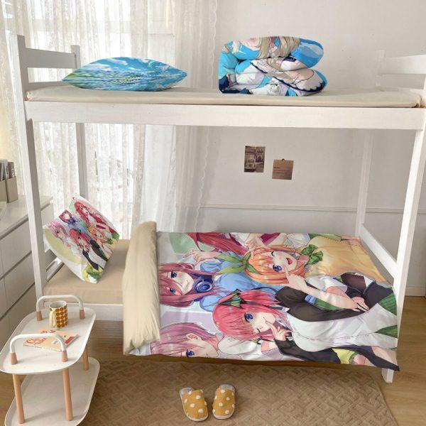 定制三玖三件套五等分花嫁宿舍学生套件开学六件套床垫被枕芯整套,床上用品,学生床品套件,淘宝优惠券,粉丝福利购,淘宝优惠卷