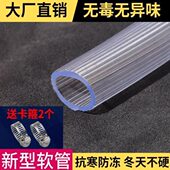四季 软管水管家用防冻透明牛筋加厚橡胶管塑料PVC蛇皮管4分6分1寸