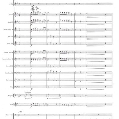 管乐总谱乘风破浪再出发阅兵原版管乐团合奏总分谱+音频