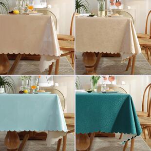 桌布长方形防水防油免洗防烫pvc茶几桌布布艺客厅家用饭店餐桌垫