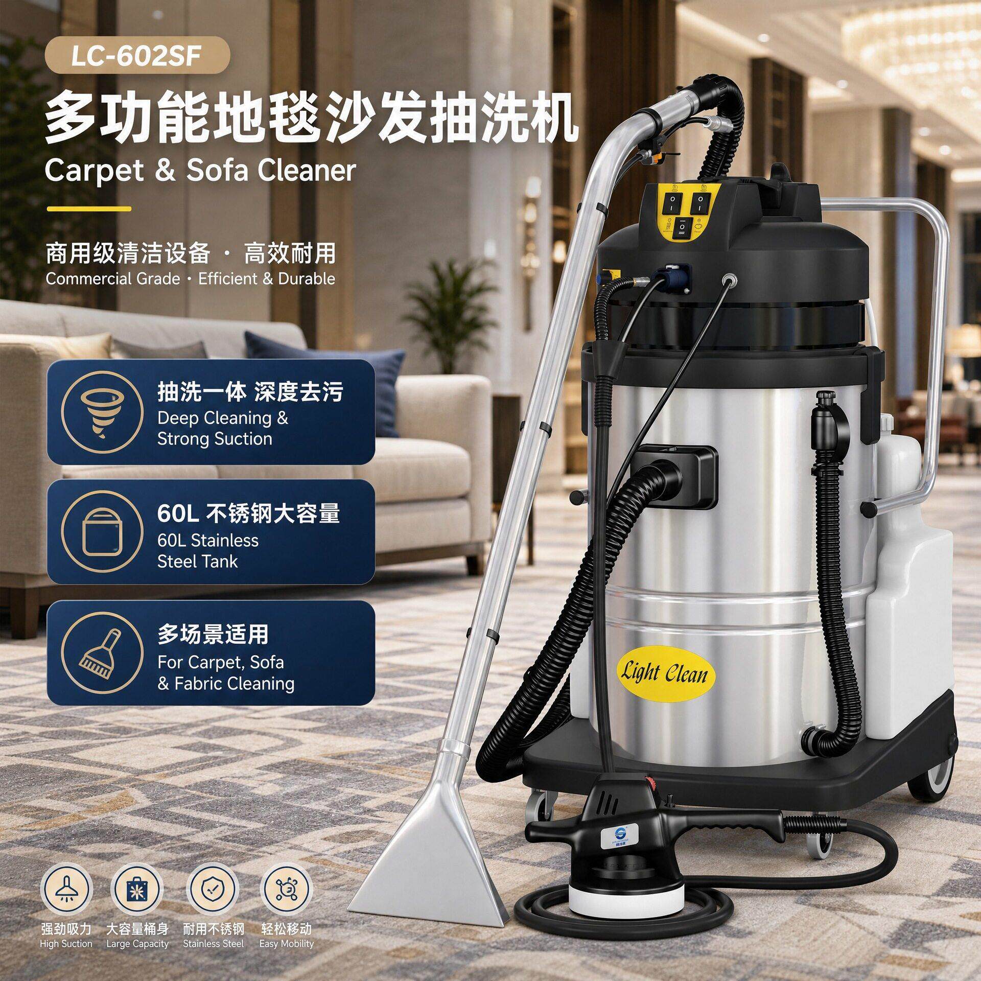 超洁亮LC-602SF地毯沙发耐用持久多功能清洁效商用抽洗亮洁牌
