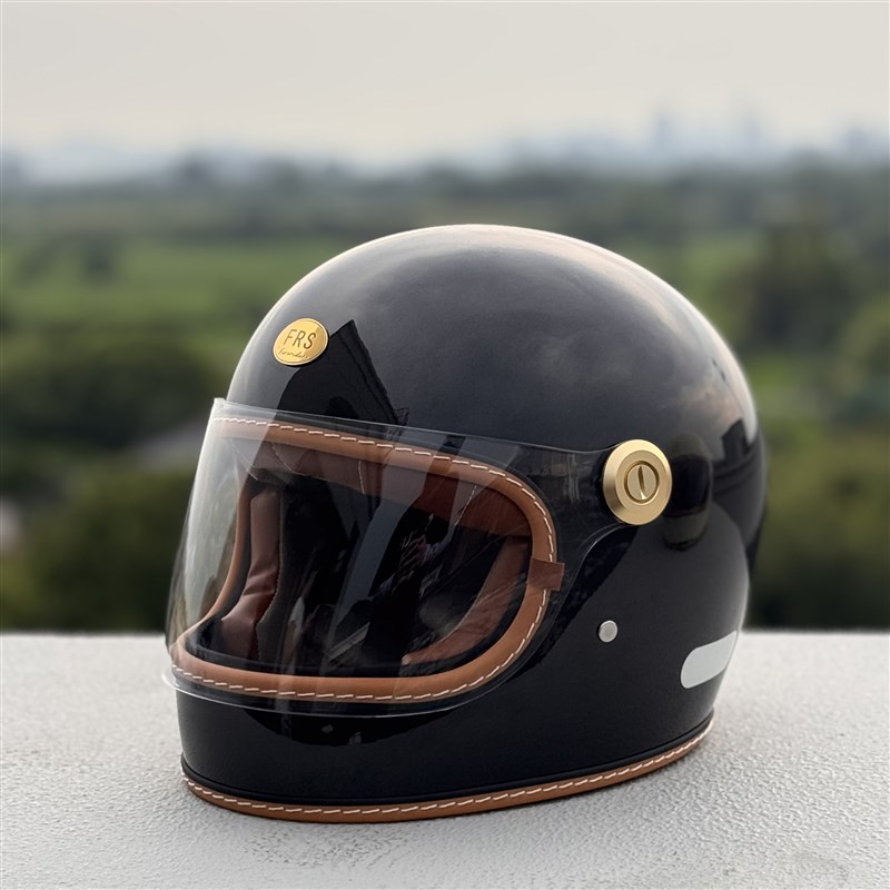 台湾FRS摩托车k头盔覆古春秋头盔3C男女踏板机车巡航四季全盔