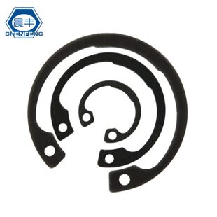 晨丰 B型孔用弹性挡圈 带肩b型内卡簧6 200 65锰孔用卡簧DIN472