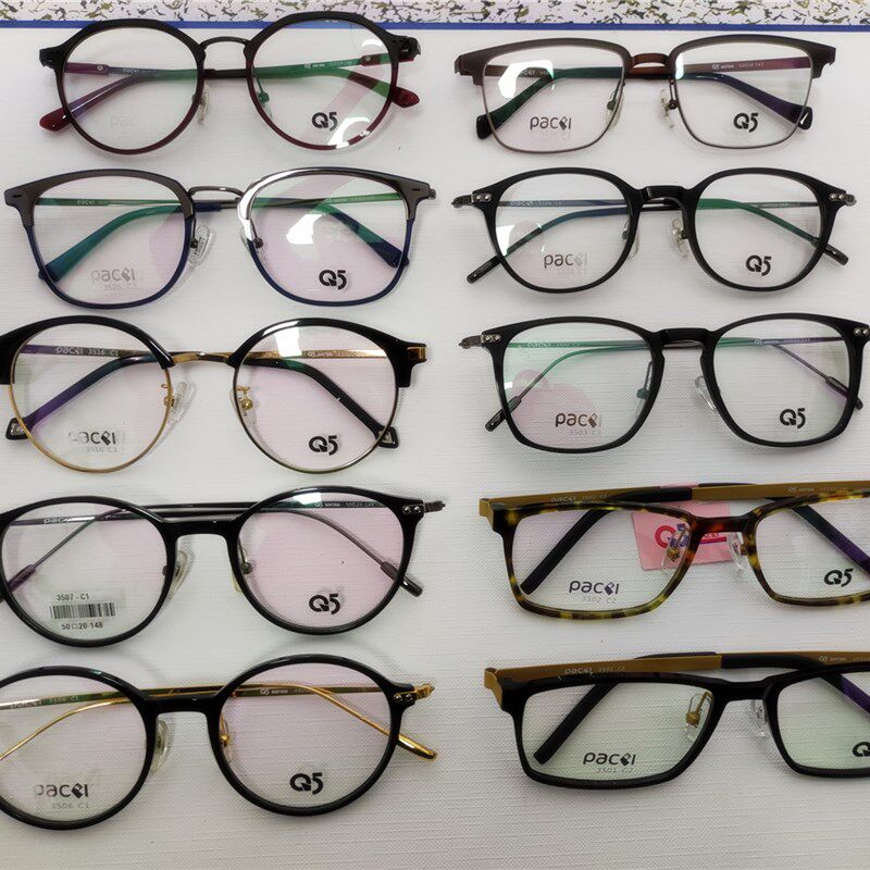柏琪PACKI眼镜框架74超轻793合金Q5纯钛A8男女近远视配镜板材TR