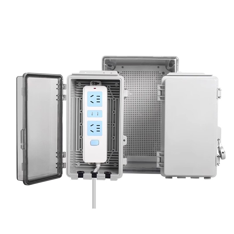 插线板防水保护盒排插防水盒防雨电瓶车充电桩箱防盗排插电源盒