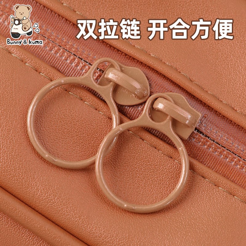 电动车挂包中间前面小包包摩托车B卡其色可爱装饰防水电瓶车骑行