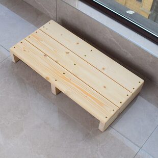 牧州 BL100实木脚踏板垫脚凳加高防隔潮垫叉车栈板机床前站人台阶