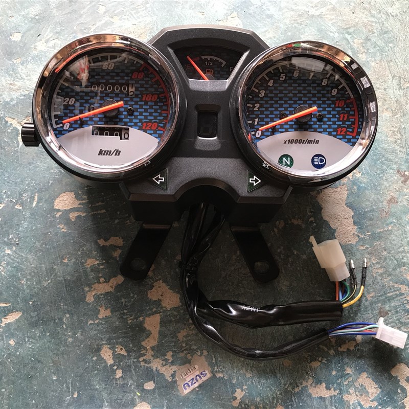 改装摩托车125/150美式x太子电子转速仪表总成码表里程表咪表