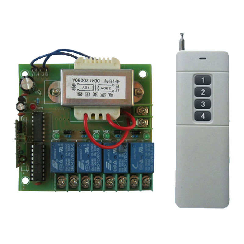 380V4路遥控开关三n相电四组大功率遥控开关380V/220V4组独立遥控