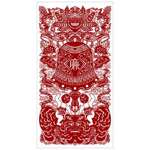 廉政廉洁剪纸图案底稿反腐倡廉手工刻纸图样剪纸打印底稿剪纸模板