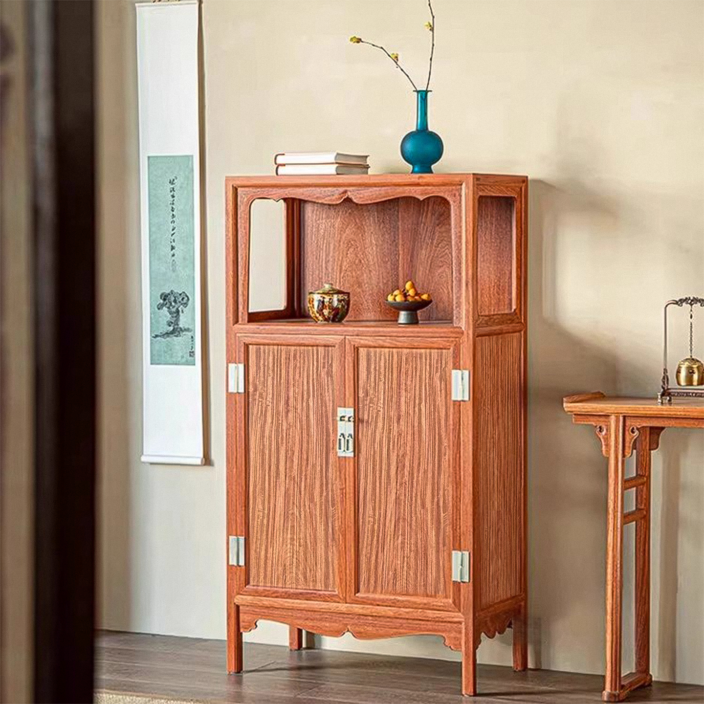 红木家具丨缅甸花梨木亮格柜书房古董柜中式书柜储物柜万历柜,住宅家具,红木餐边柜,淘宝优惠券,粉丝福利购,淘宝优惠卷