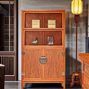私人定制丨红木书柜缅甸花梨木万历柜明式储物柜中式展示柜