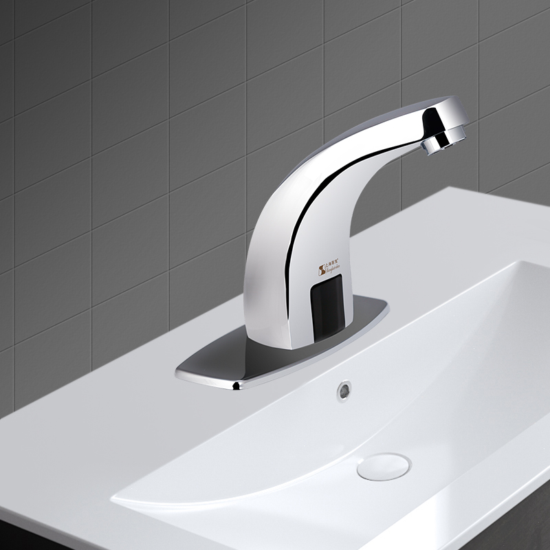 恩宝全铜感应水龙头全自动红外线单冷智能洗手器家用面盆龙头8300