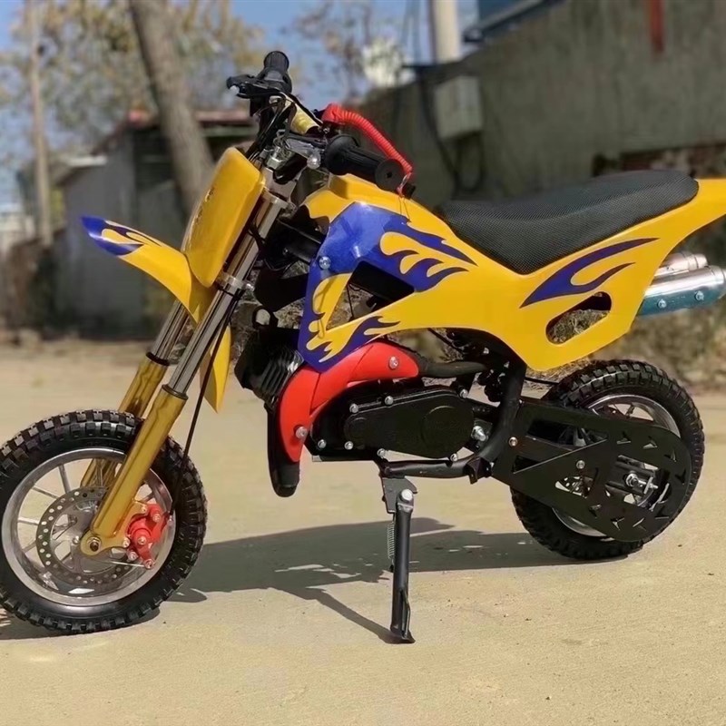 49CC 2冲程 小l利亚 迷你小型越野车 摩托车 迷你小高赛 双排气管