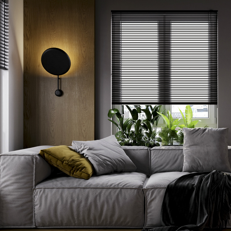 德国慕安娜免打孔百叶窗帘卫生间厨房浴室办公室遮阳光升降百叶帘