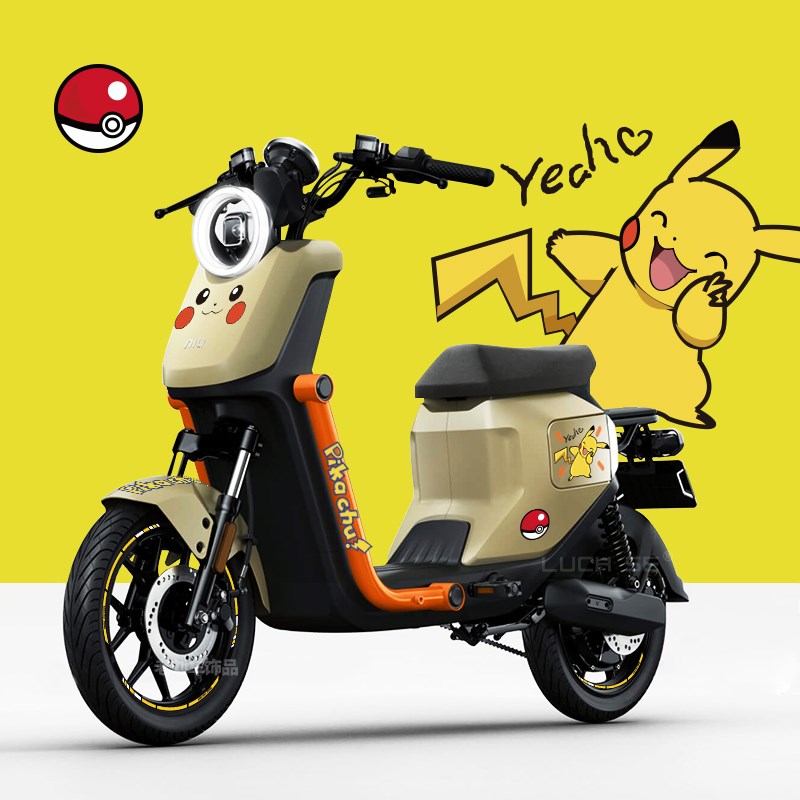 小牛UQi+eU2电动车贴纸改装全车装饰轮毂反光贴卡通小黄鸭贴花