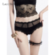 「LR」夜魅诱惑 低腰三角裤 性感蕾丝缎面内裤 女纯欲撩人2025新款