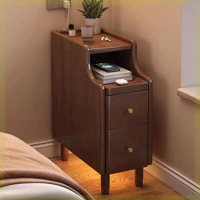 实木床头柜迷你小型极窄卧室床边柜超窄夹缝置物架收纳柜简约现代