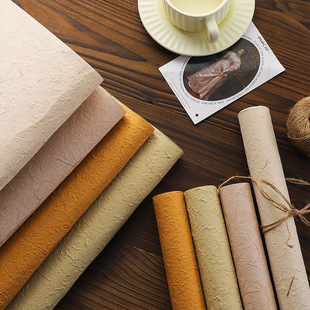 鲜花包装纸高级感花店diy包花纸花艺包装材料韩式复古手撕东巴纸