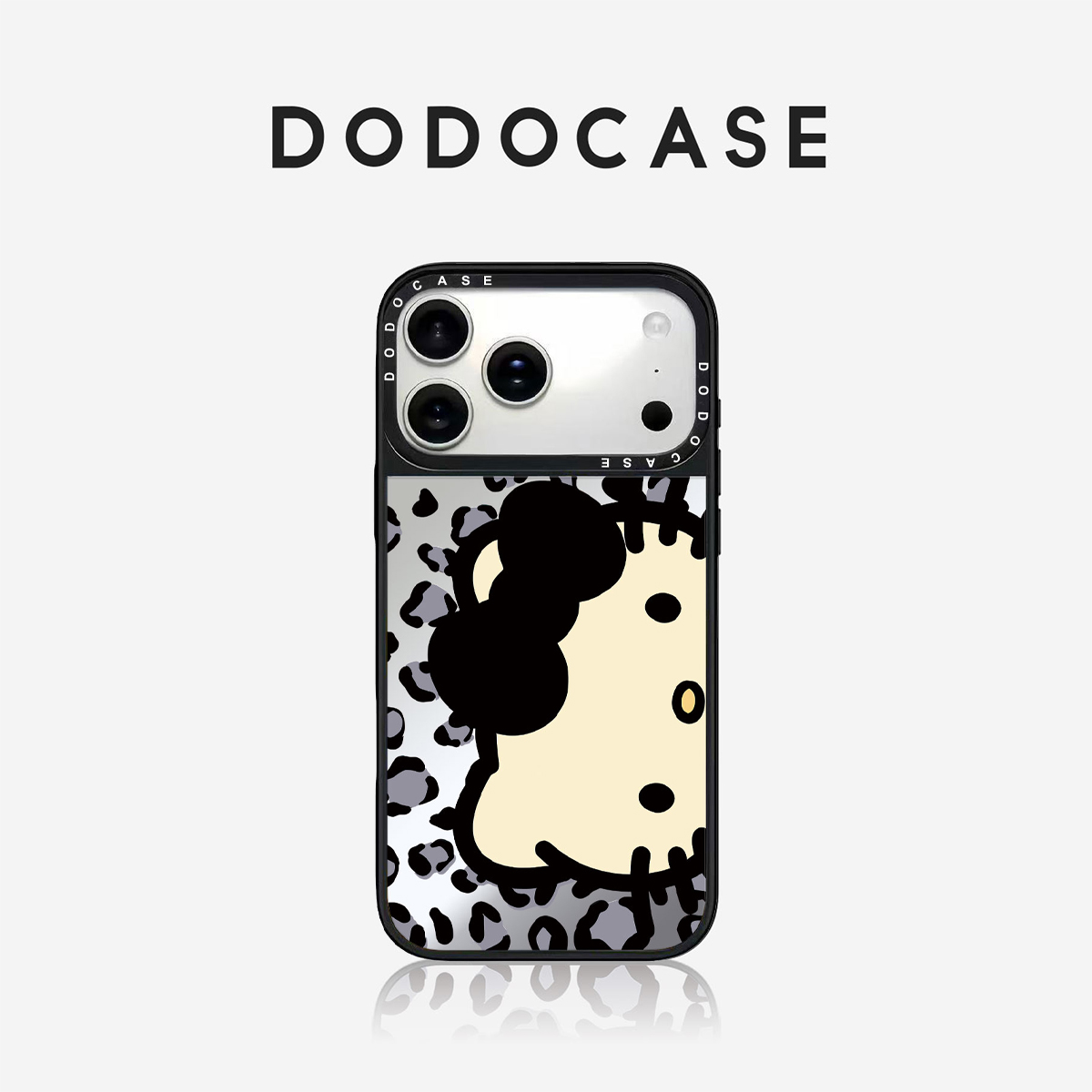 DODOCASE 黑豹纹横屏KT猫 适用苹果17Promax手机壳iPhone16ProMax可爱hellokitty猫15Pro卡通14/13/12硬壳