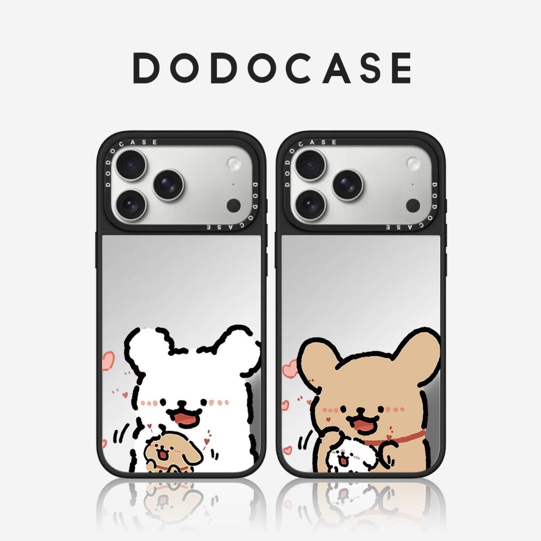DODOCASE 情侣线条小狗爱的抱抱 适用苹果18/17Promax手机壳iPhone16ProMax七夕闺蜜15P卡通14可爱13磁吸硬壳