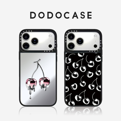 DODOCASE 金属粉色樱桃 适用苹果17Promax手机壳iPhone16ProMax简约创意新款15Pro个性14/13/12磁吸防摔硬壳