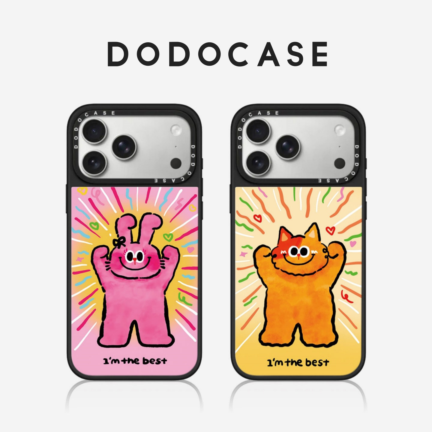DODOCASE 情侣登场奶丝兔橘猫 适用苹果16Promax手机壳iPhone15ProMax七夕闺蜜14Pro卡通13可爱12磁吸硬壳