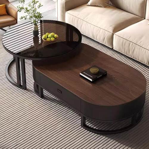 茶几家用客厅现代简约茶桌子新款轻奢高级感中古风茶几小户型