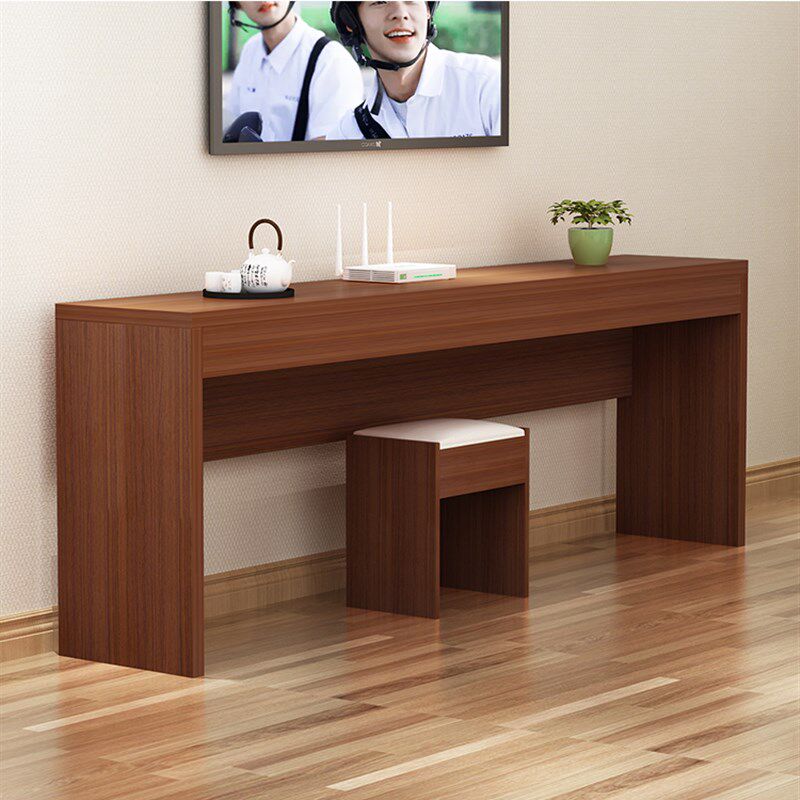 加厚电脑台式桌简约家用卧室长条办公桌靠墙窄学生简易学习小书桌